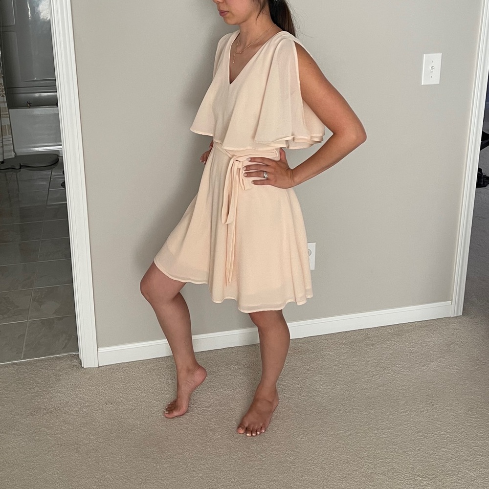 Split sleeve lulus blush dress